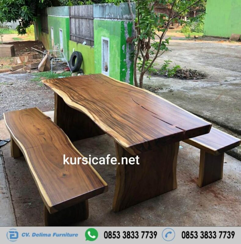 Kursi Cafe Jati Murah | Meja Kayu Trembesi Solid