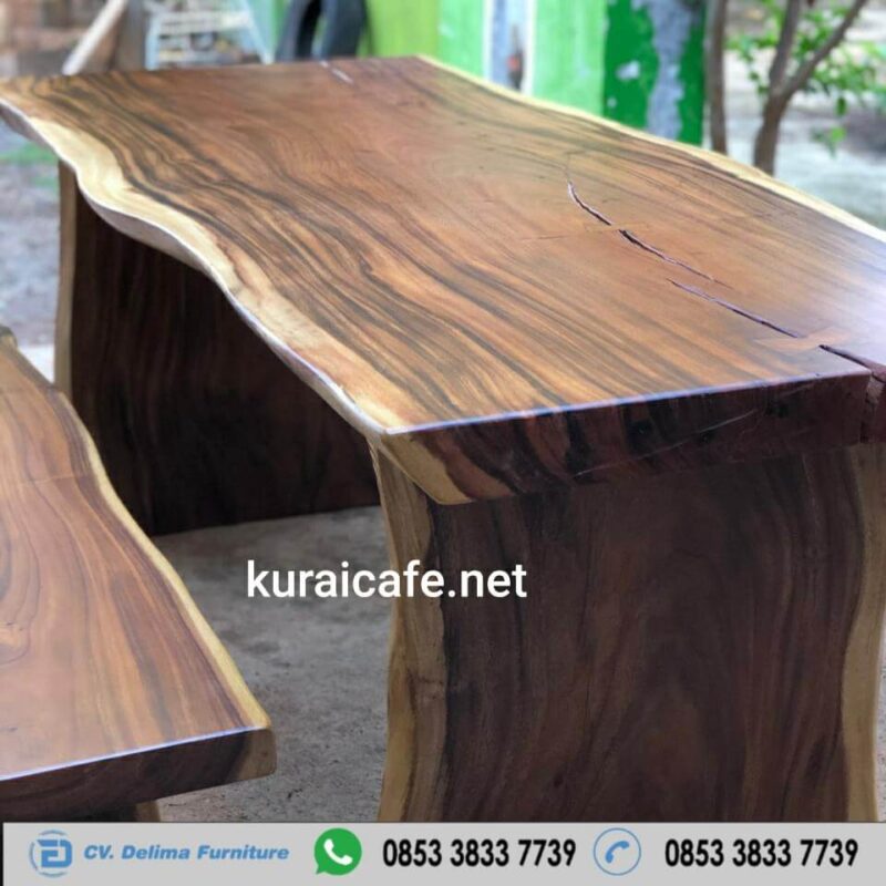 Kursi Cafe Jati Murah | Meja Kayu Trembesi Solid