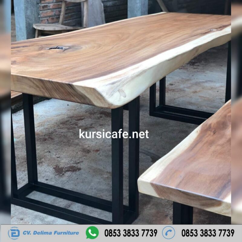 Kursi Cafe Jati Murah | Meja Kayu Trembesi Solid