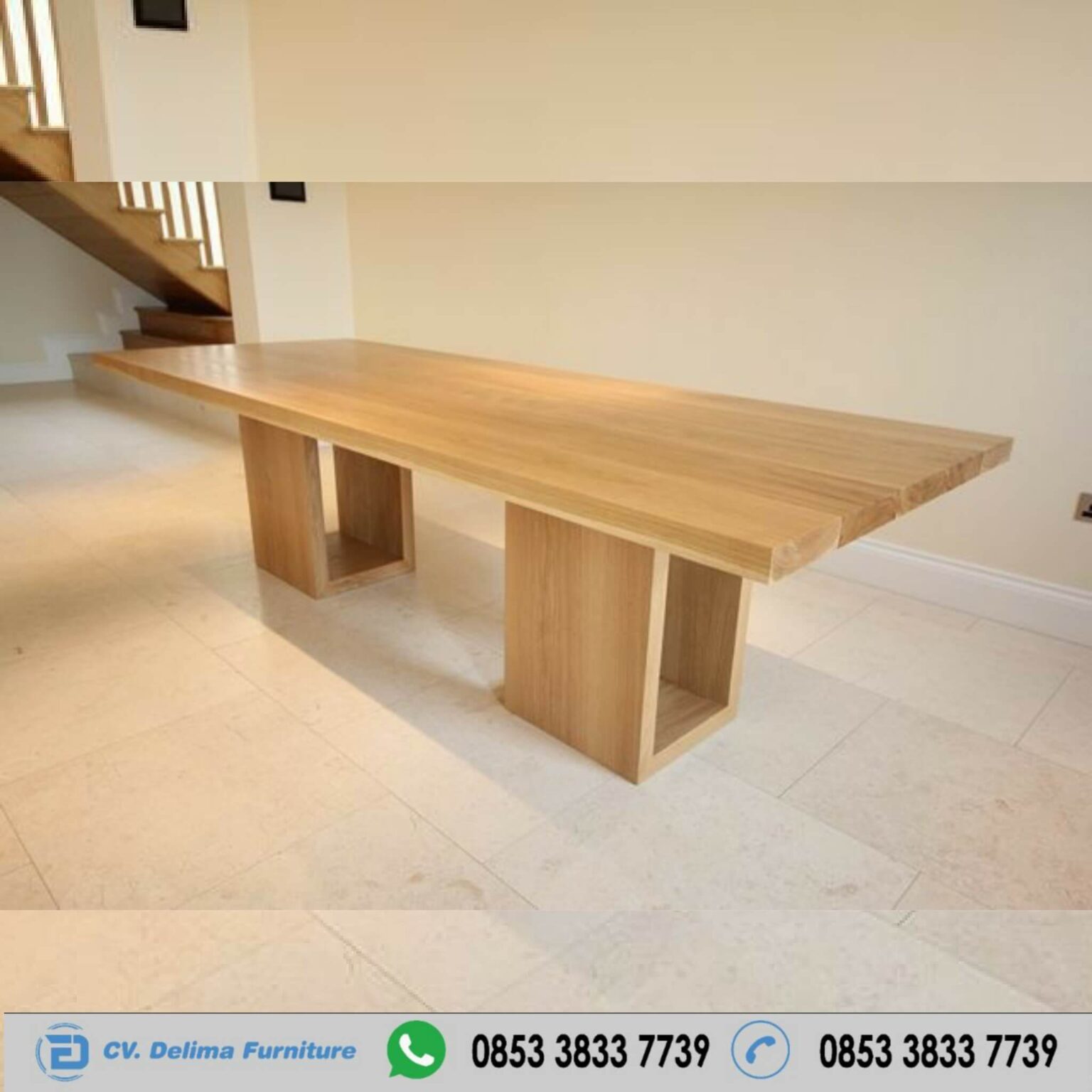 Meja Makan Jati Solid Minimalis Modern 2020