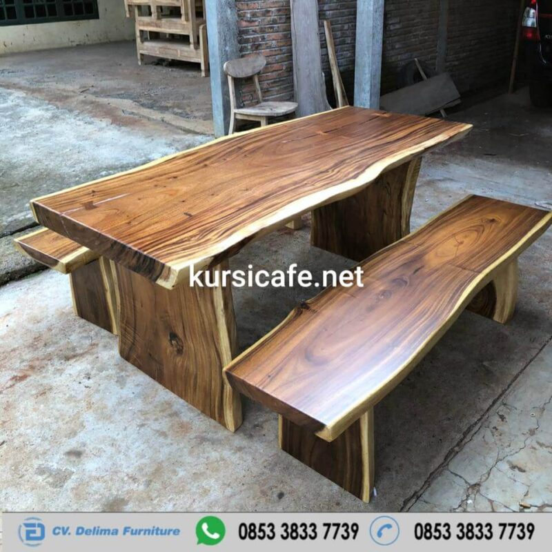 Kursi Cafe Jati Murah | Meja Kayu Trembesi Solid