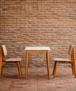 Jual Meja Cafe Top Marmer 2 Kursi Kayu Jati