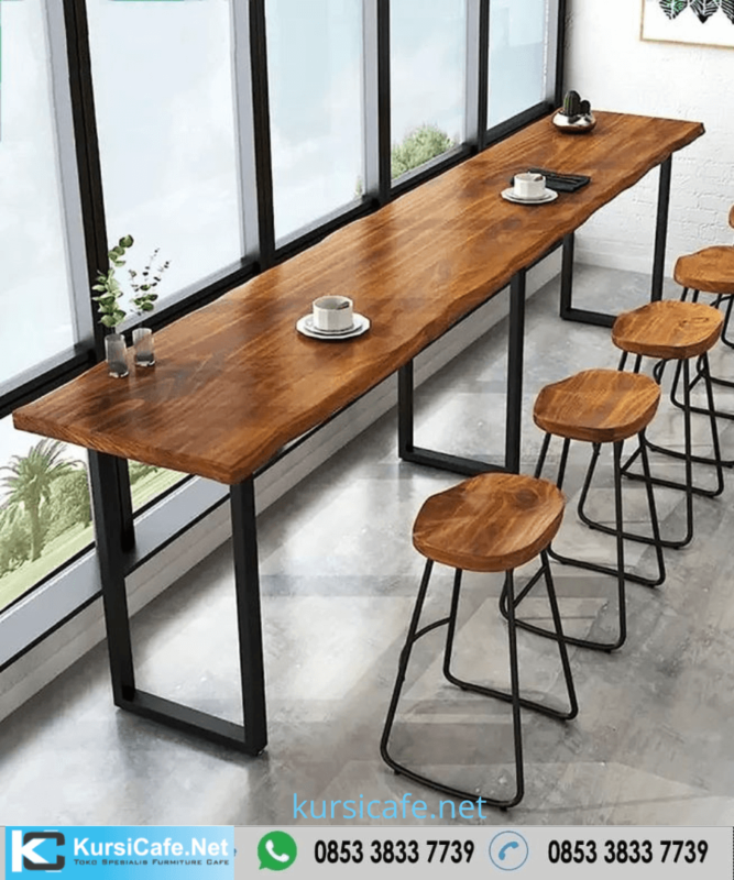 Kursi Cafe Jati Murah | Meja Kayu Trembesi Solid