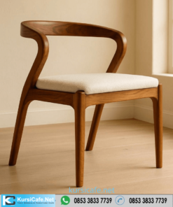 Kursi Cafe Kayu Jati Walnut Chair