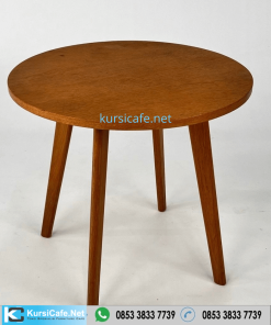 Meja Cafe Kayu Jati Minimalis Retro