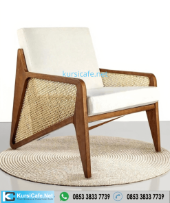 Lounge Chair Rotan Kayu Jati