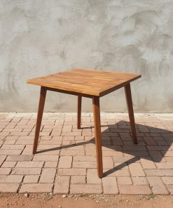 Meja Cafe Kayu Jati Persegi 80 X 80 Cm