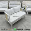 Sofa Cafe 2 Seater Warna Putih Japandi