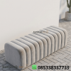 Ottoman Bench Cafe Modern Japandi Full Jok Beludru