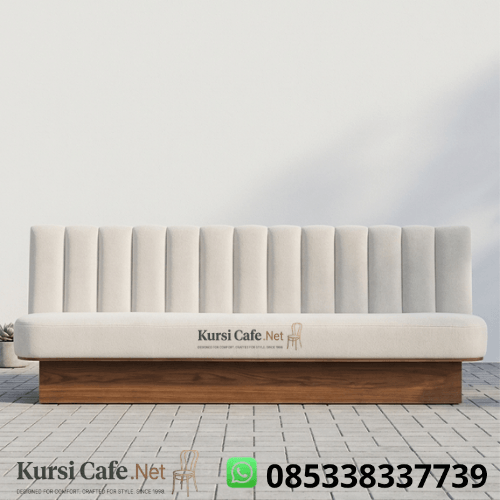 Booth Seating Cafe Jati Japandi Channel Back Premium Real