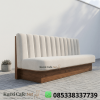 Booth Seating Cafe Jati Japandi Channel Back Premium