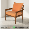 Kursi Lounge Jati Jok Terracotta