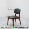 Kursi Cafe Jati Walnut Jok Oscar Olive Green