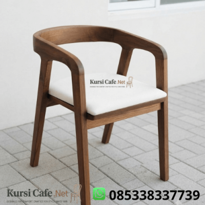 Kursi Cafe Jati Armchair Walnut Jok
