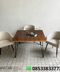Harga Set Meja Makan 4 Kursi Sofa Krem Minimalis
